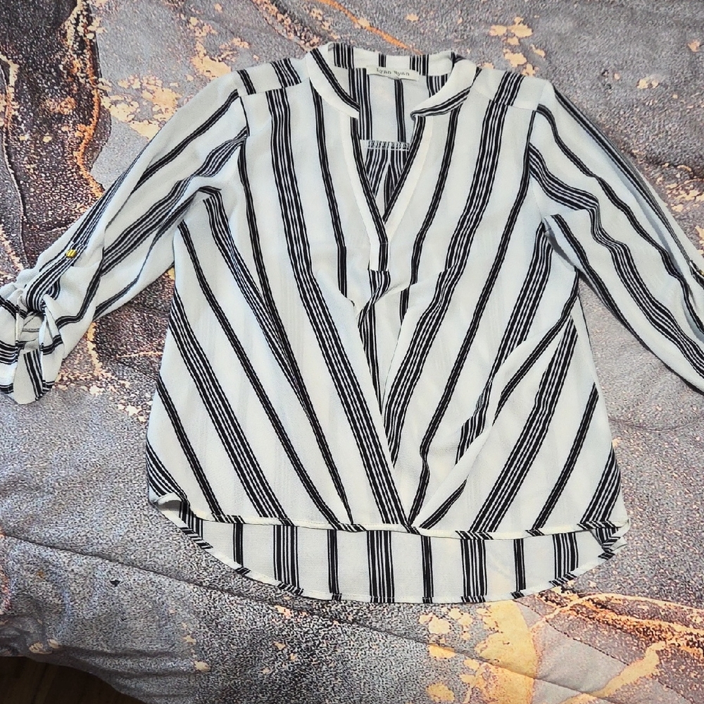 Chic Striped Women's Blouse